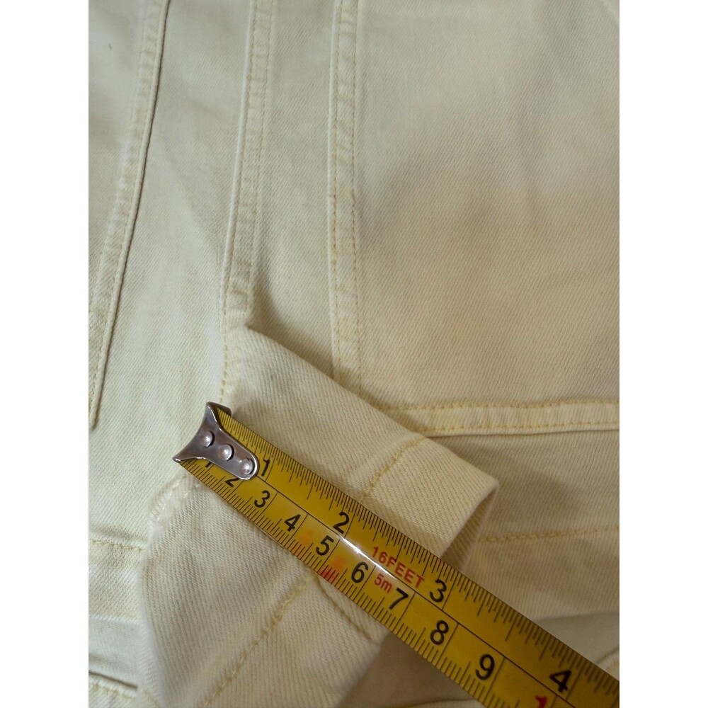Pilcro by Anthropologie High-rise Utility Shorts Butter Yellow NWOT Size 28 - Picture 5 of 8